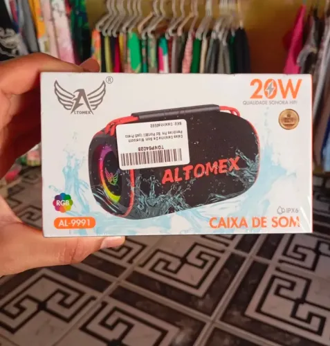 Caixa Caixinha De Som Bluetooth Pendrive Fm Sd Portátil Ipx6
