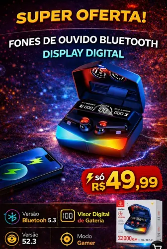 Fone Gamer bluetooth Lançamento
