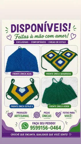 Blusinha de CROCHE BRASIL 