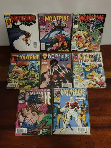 HQs Wolverine # 27, 34, 35, 37, 40, 42, 44 e 46 (Formatinhos Editora Abril 1994)