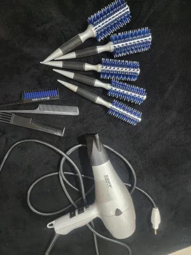 Secador de cabelo Taiff Fox Ion 2000w + escovas e pentes profissionais