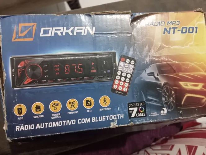 rádio automotivo Orkan NT-001