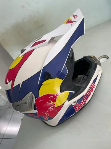 Capacete Motocross Off-Road Estilo Red