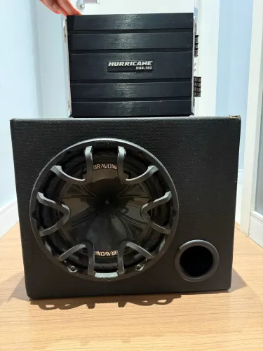 Kit Som Automotivo Hurricane HA4.160 + Subwoofer Bravox 12?