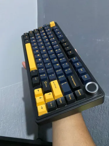Teclado Mecânico Aula F75 Sem Fio 75% Gamer E-sport