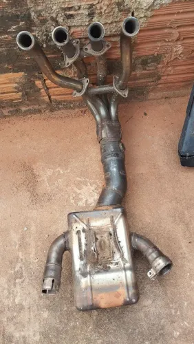 coletor de escape original da Kawasaki Z100