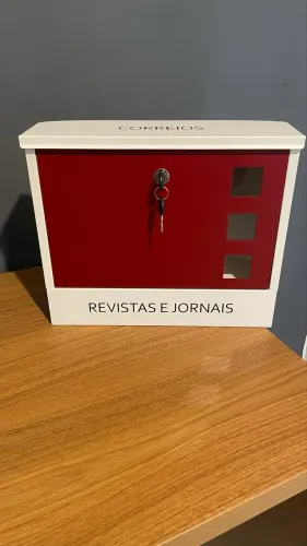 Caixa de correio Osaka com compartimento para revistas e jornais- NOVA
