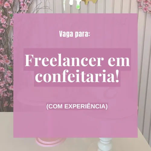 Freelancer em confeitaria 