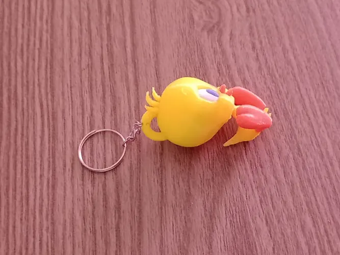 Chaveiro Personalizado 3d Pintinho Amarelo Piu