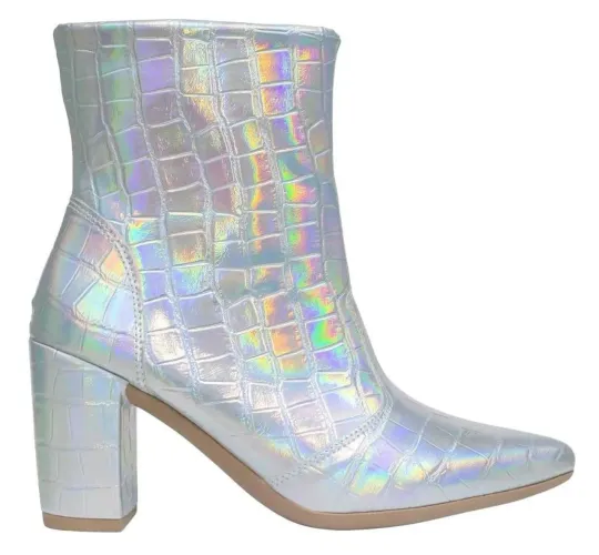 Bota prata feminina