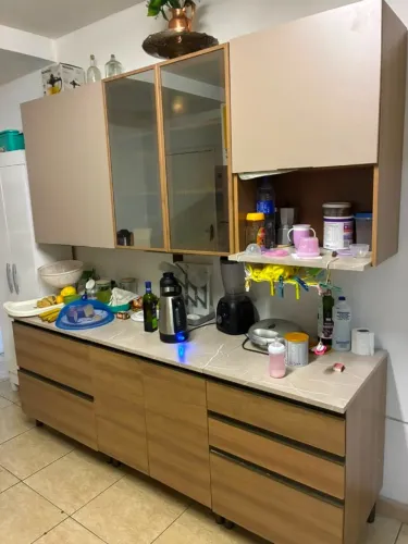 Cozinha Completa Bartira Cristal com 10 Portas, 3 Gavetas e 6 Prateleiras - 300cm de Largu