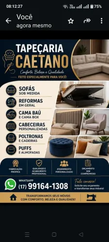 Reforma de sofá em geral