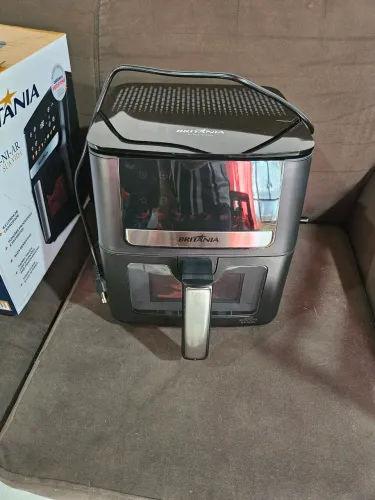 Air Fryer Britânia 6 litros e 500ml- NUNCA USADA - NOTA FISCAL E CAIXA