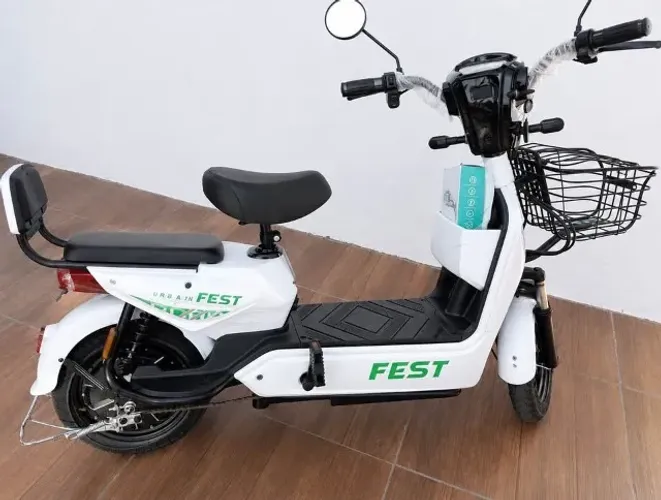 Moto Elétrica Scooter Fest Nova Zerada Branca