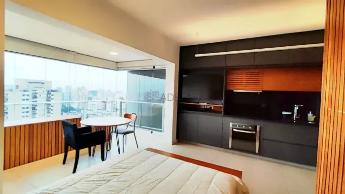 Studio mobiliado para locação, 34 m², 1 vaga, Condomínio London, Rua da Consolação, Consol