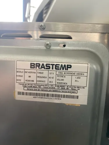 MICROONDAS BRASTEMP INOX 30 LITROS