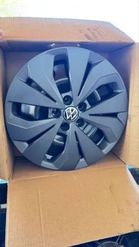 Jg c/ 4 Roda De Ferro Aro16 + Calota Nivus Virtus T-cross Orig Vw
