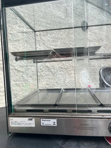 Estufa Aquecida para Salgados com LED - Funcionando Perfeitamente
