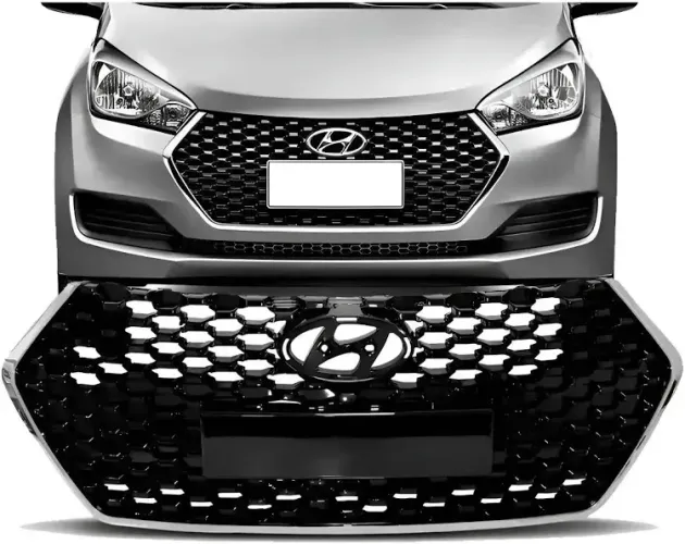 Grade Dianteira Colmeia FIPParts - Hyundai HB20 2016 a 2019