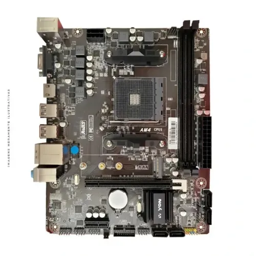 placa mae am4 chipset A520 mATX DDR4 Socket AMD AM4 M.2