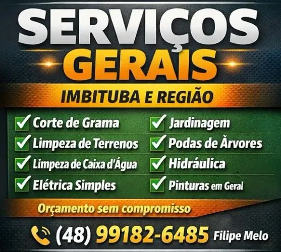 Serviços Gerais em Imbituba | Jardinagem, Pintura e Hidráulica