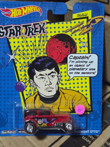 Hot Wheels Pop Culture Star Trek - Midnight Otto Sulu Real Riders