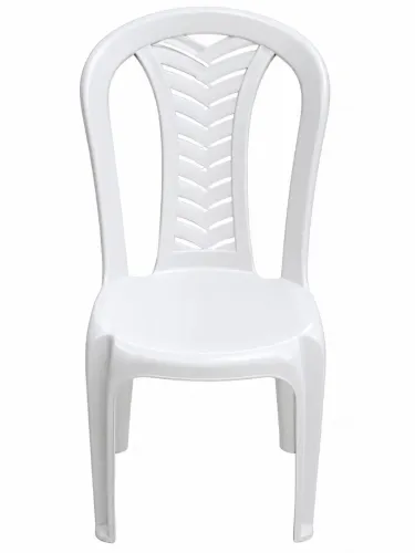 Cadeira de plástico branca