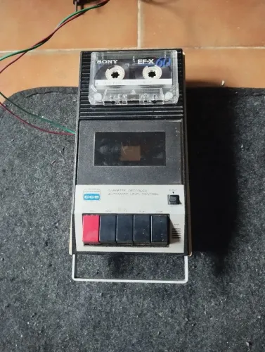 Gravador cassete transicord ano 1971