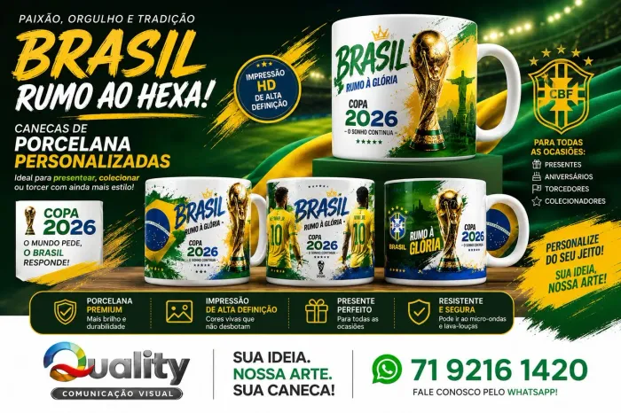 Caneca de porcelana personalizada
