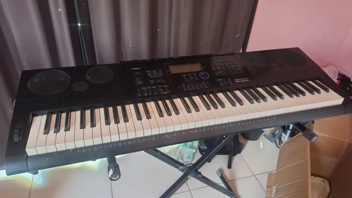 Teclado Musical Casio Wk6600 76 Teclas Profissional C/ Fonte Cor<br>Preto