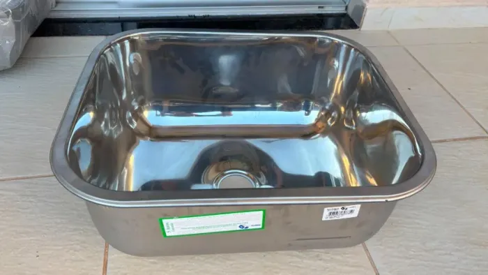 Cuba de Cozinha Inox 304 50x40x25 cm - Aço 304 Puro - Nova - Alta Durabilidade