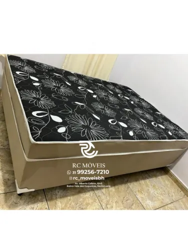 Cama Box Casal com Colchão D33 OrthoBox Estrutura Reforçada