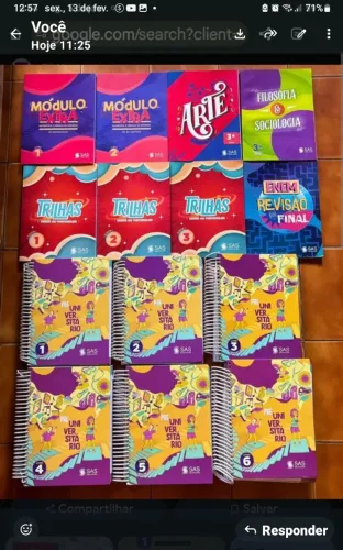 LIVROS SAS. 3o ano médio. Tá 500, mas aceito ofertas