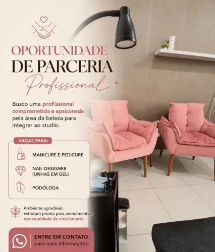 Parceria studio de beleza