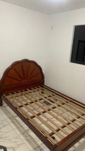 Base cama casal madeira