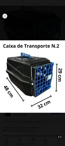 Vendi caixa de transporte para pet