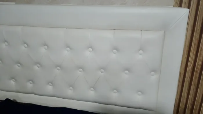 Cabeceira de cama Queen suze branco courinho
