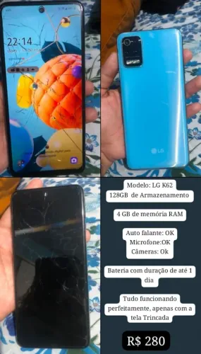Lg K62 128gb