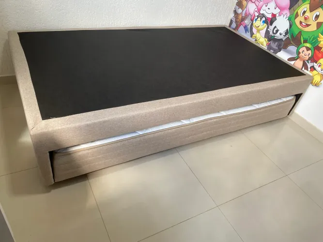 Cama com auxiliar de molas Versality (bicama) solteirão (108x198x30) Nova, sem uso.
