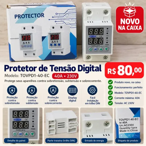 Relé de Proteção digital 40a