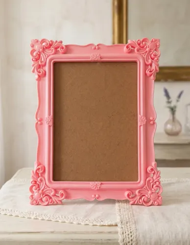 Moldura Provençal Rosa para Decoração e Festas