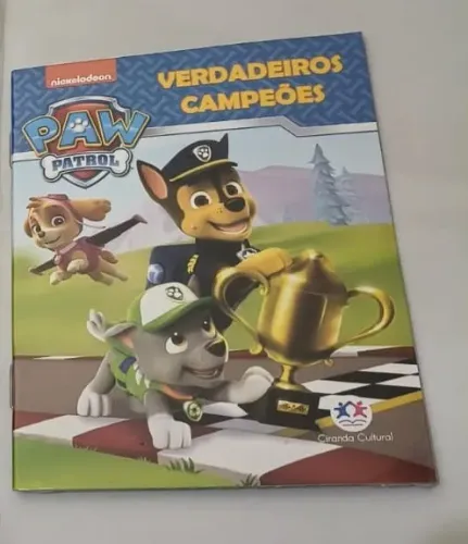 Livro Infantil Patrulha Canina - Livreto - Verdadeiros Campeões - Livros para Crianças