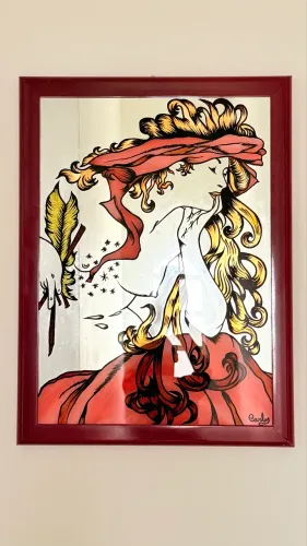 Quadro Pintado Em Espelho