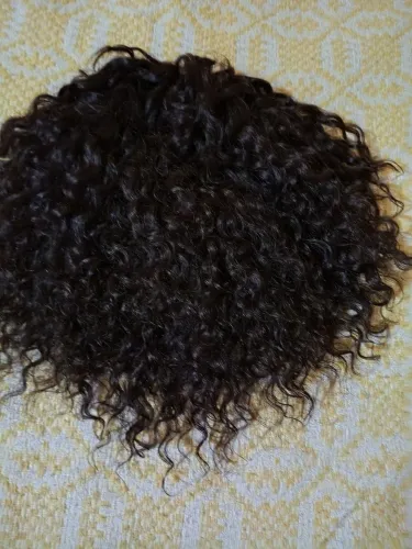 Lace cabelo humano cacheados, limpos e hidratados