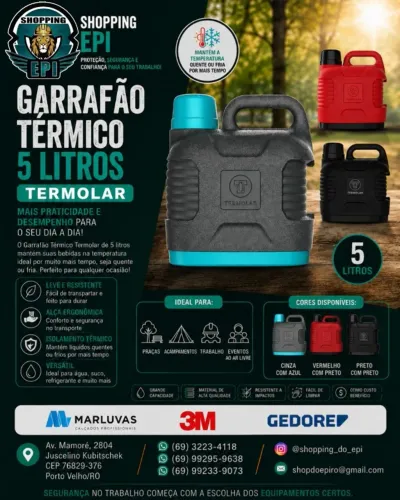Garrafão Térmico Termolar 5 Litros