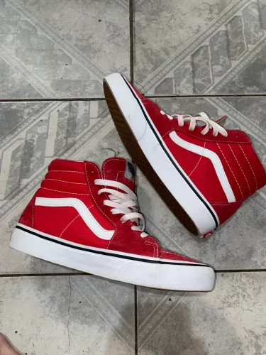Vans sk8 hi vermelho tam38