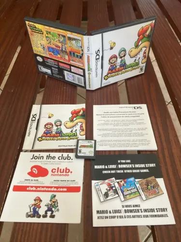 Jogo original Nintendo DS Mario Luigi Bowsers Inside Story completo Cain