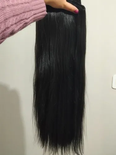 Aplique de cabelo semi-novo