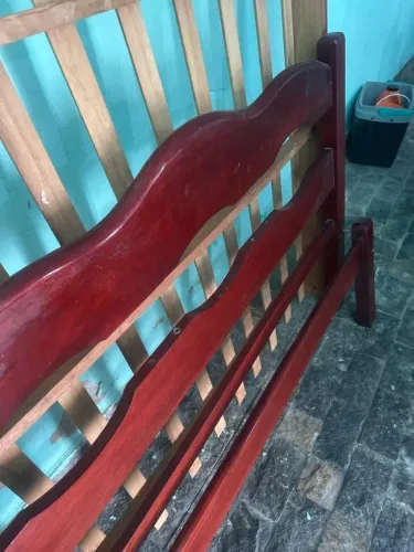 CAMA CASAL MADEIRA MACIÇA PADRÃO