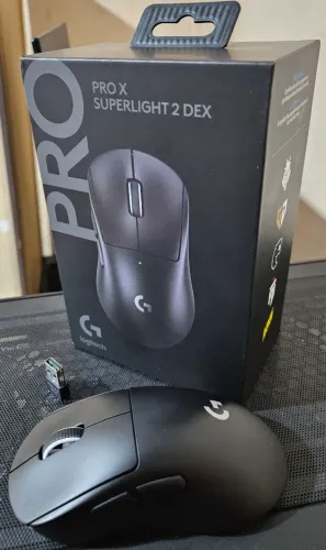 Mouse Gamer Logitech G Pro X Superlight 2 DEX Sem Fio - Estado de Novo - Ainda na Garantia